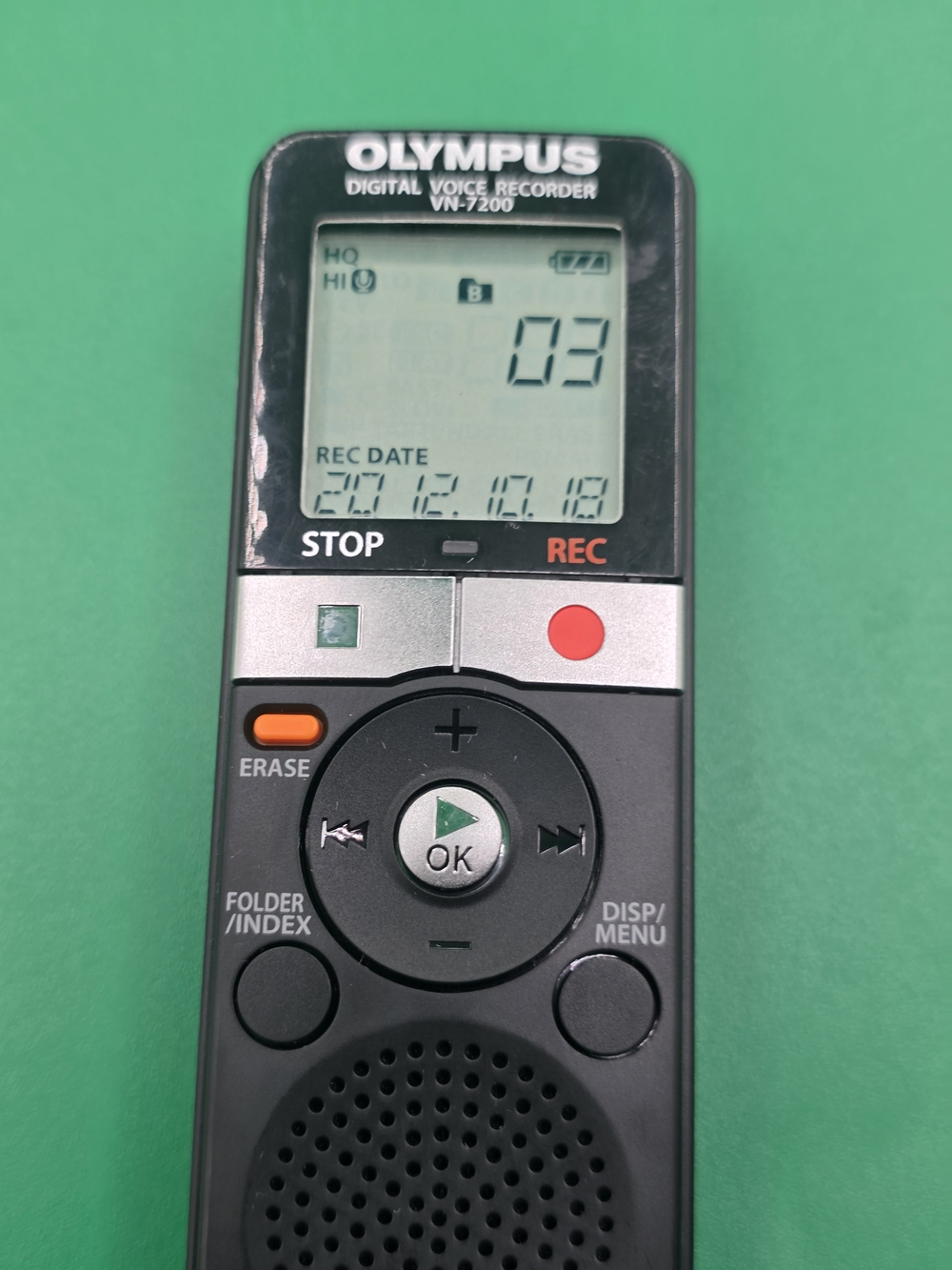 Olympus VN-7200 Digital Voice Recorder - Black